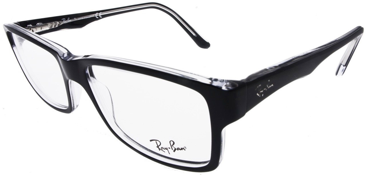 Online Eyeglasses with Customer Service Center in California Ray Ban RB5245  2034 Top Black Transparent